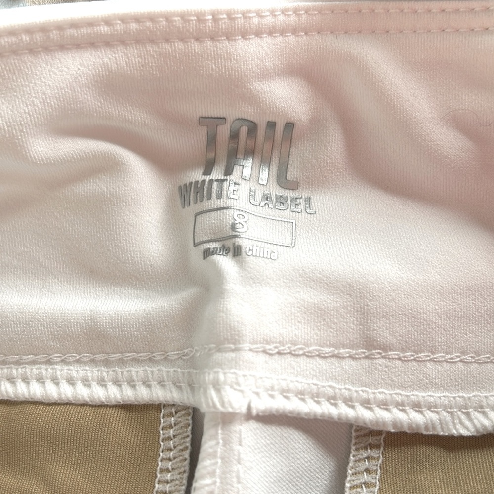 Tail Women's 17” Essential Golf Shorts - Chalk White - Pull On Design - Size 8 - Picture 5 of 10